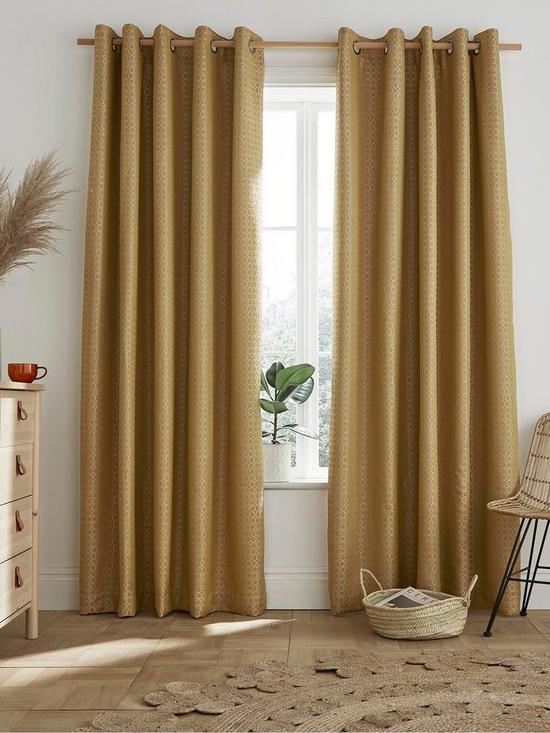 front image of ashley-wilde-flynn-blackout-lined-eyelet-curtains