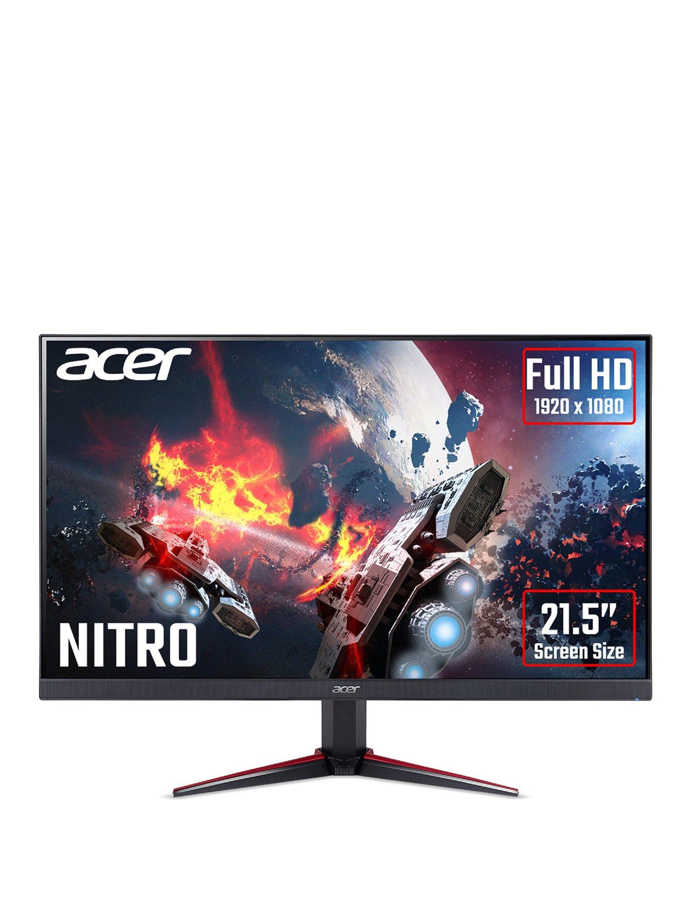 Acer Nitro Vg2qbmiix 21 5in 19 X 1080 Ips Pc Console Gaming Monitor With Optional Xbox Game Pass For Pc 3 Months Black Littlewoods Com