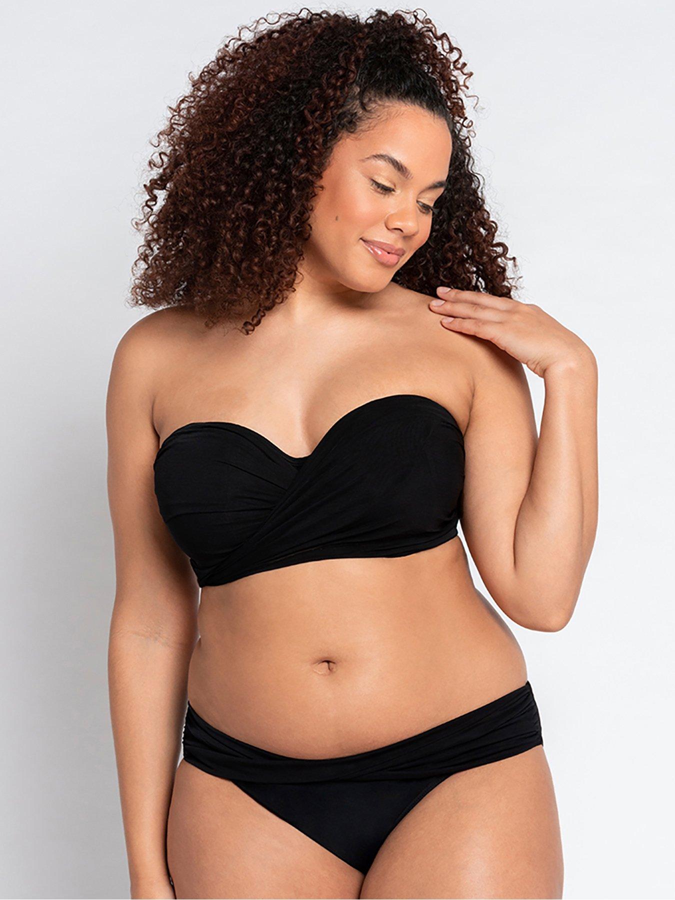 Plus size 2024 strapless bikini