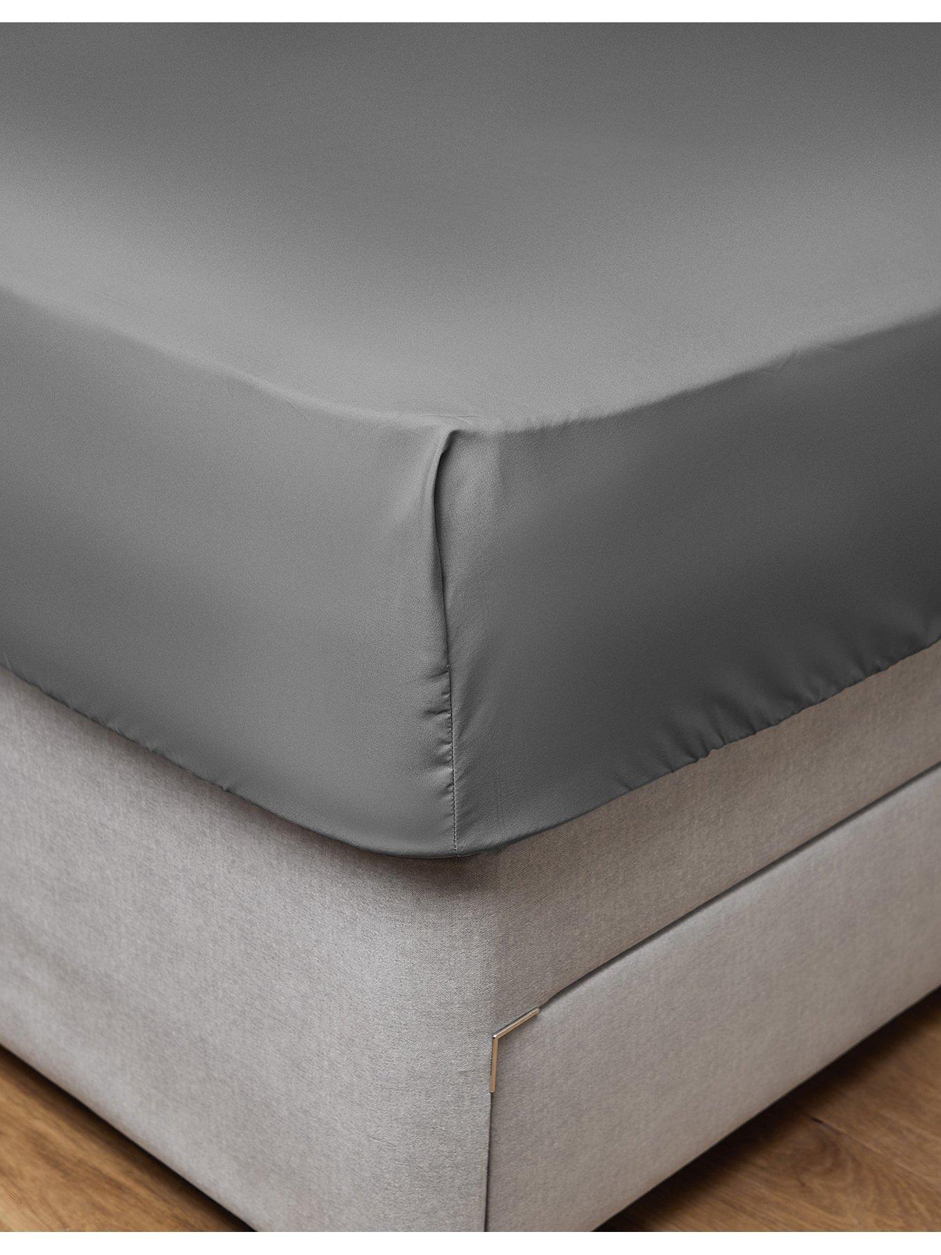 Silentnight Supersoft Fitted Sheet 28 cm - Charcoal