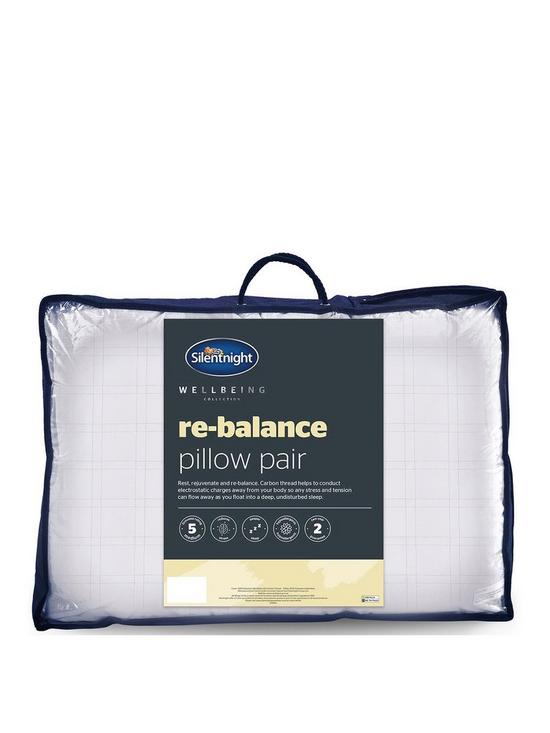front image of silentnight-wellbeing-re-balance-1-carbon-pillow-pair