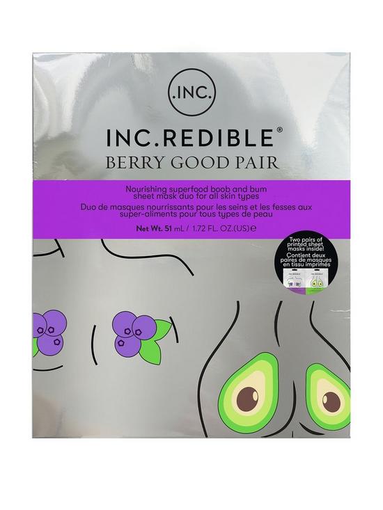front image of nails-inc-incredible-berry-good-pair-bum-and-boob-mask-duo