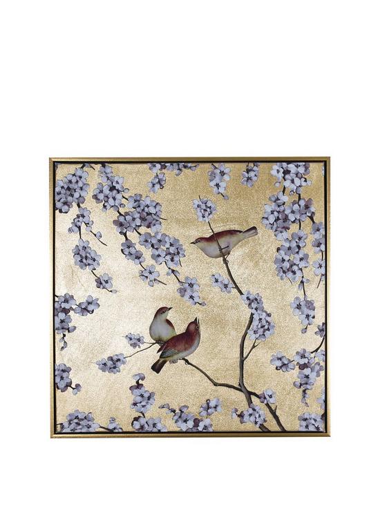 front image of arthouse-blossom-and-birds-capped-canvas-wall-art
