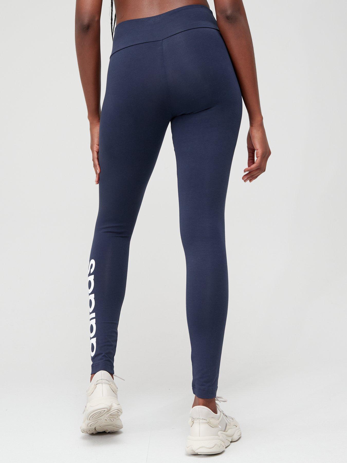 stillFront image of adidas-sportswear-womens-linear-leggings-navy