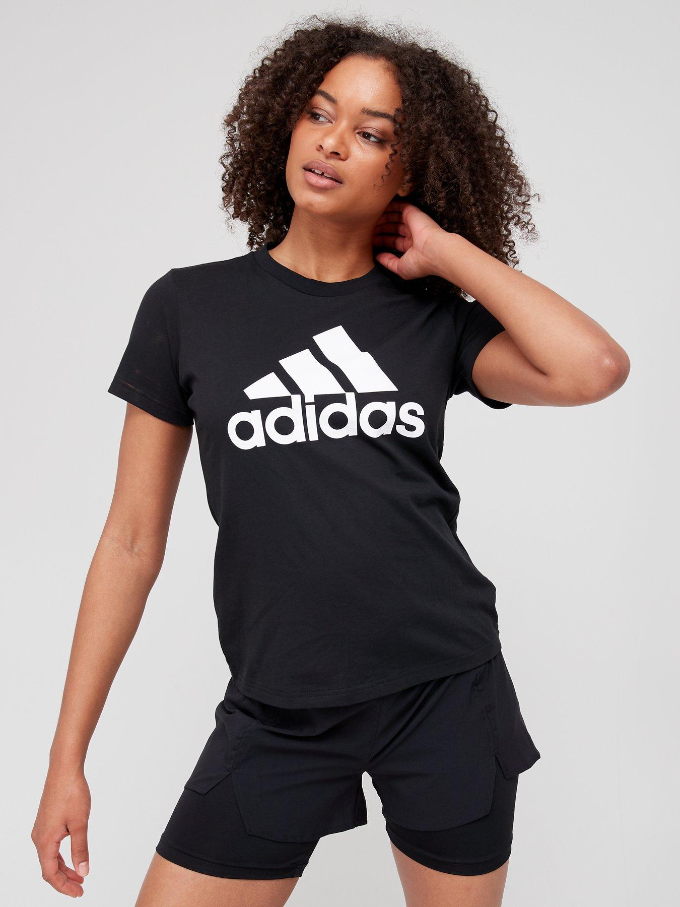 adidas Dance 3-Stripes Ribbed Fitted Top with Detachable Sleeves - Black