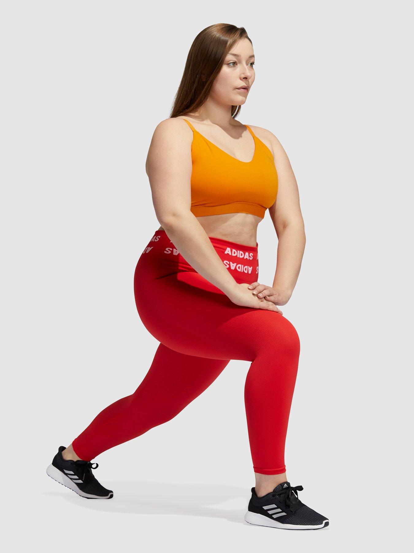 plus size red adidas leggings