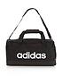  image of adidas-essentials-linear-duffel-bag-blackwhite