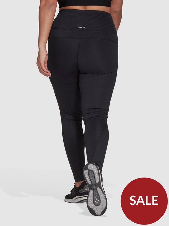stillFront image of adidas-style-leggings-plus-size-blackwhite