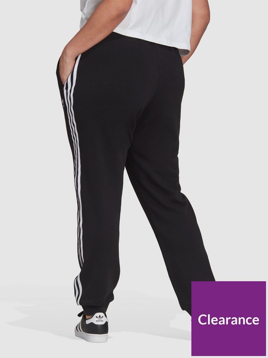 stillFront image of adidas-originals-slim-sweat-pants-plus-size---blackwhite