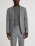  image of river-island-grey-skinny-twill-suit-jacket