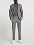  image of river-island-grey-skinny-twill-suit-jkt