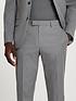  image of river-island-skinny-fit-twill-suit-trousers-grey