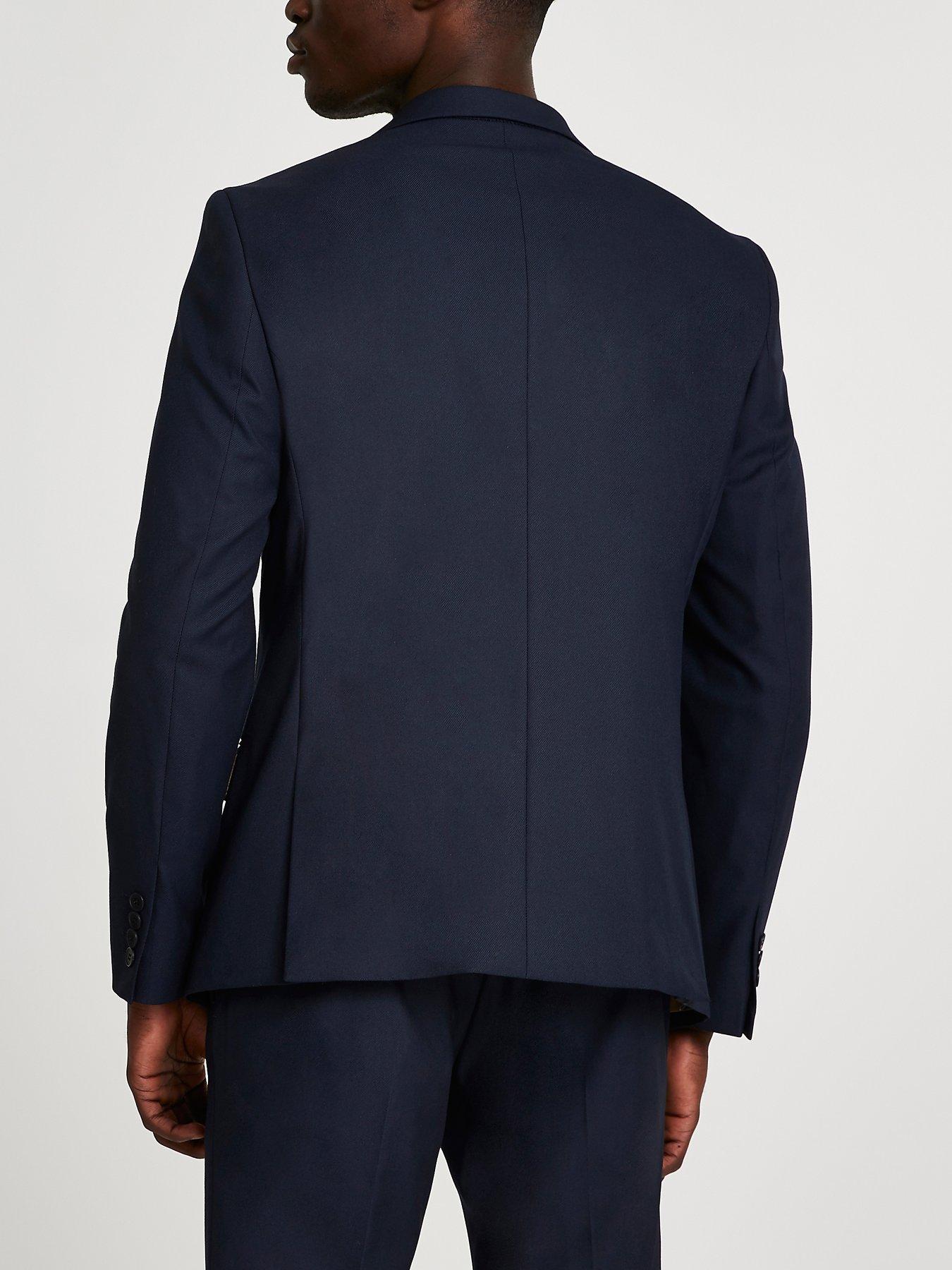 River island best sale navy suit