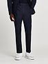  image of river-island-skinny-fit-twill-suit-trousers-navy