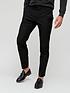  image of river-island-skinny-fit-twill-suit-trousers-black