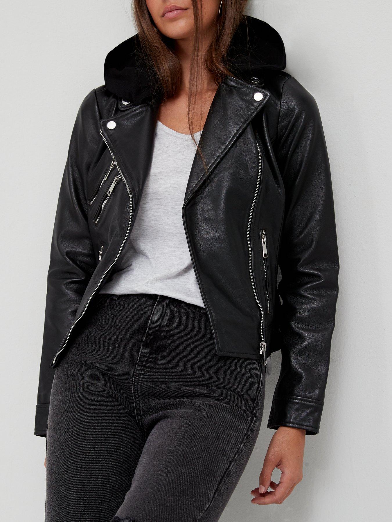 Jersey biker jacket womens best sale