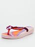  image of havaianas-slim-glitter-ii-unicorn-flip-flop-sandals-pink