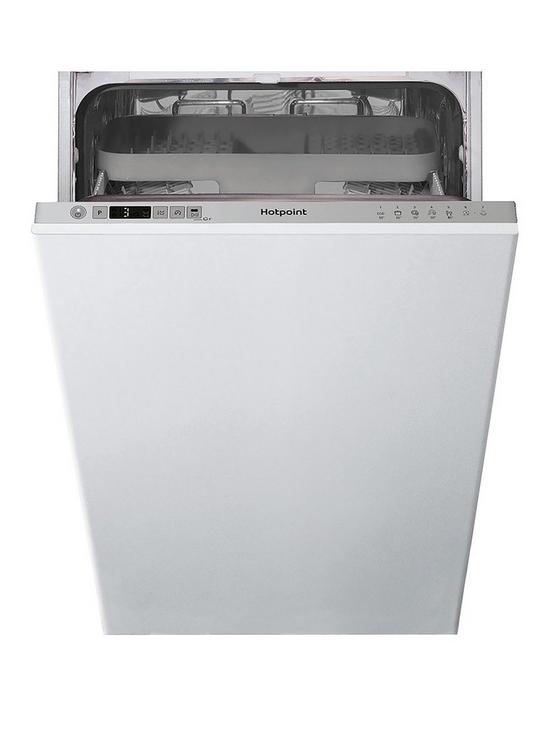 front image of hotpoint-hsic3m19cukn-integrated-10-placenbspslimlinenbspdishwasher-silver