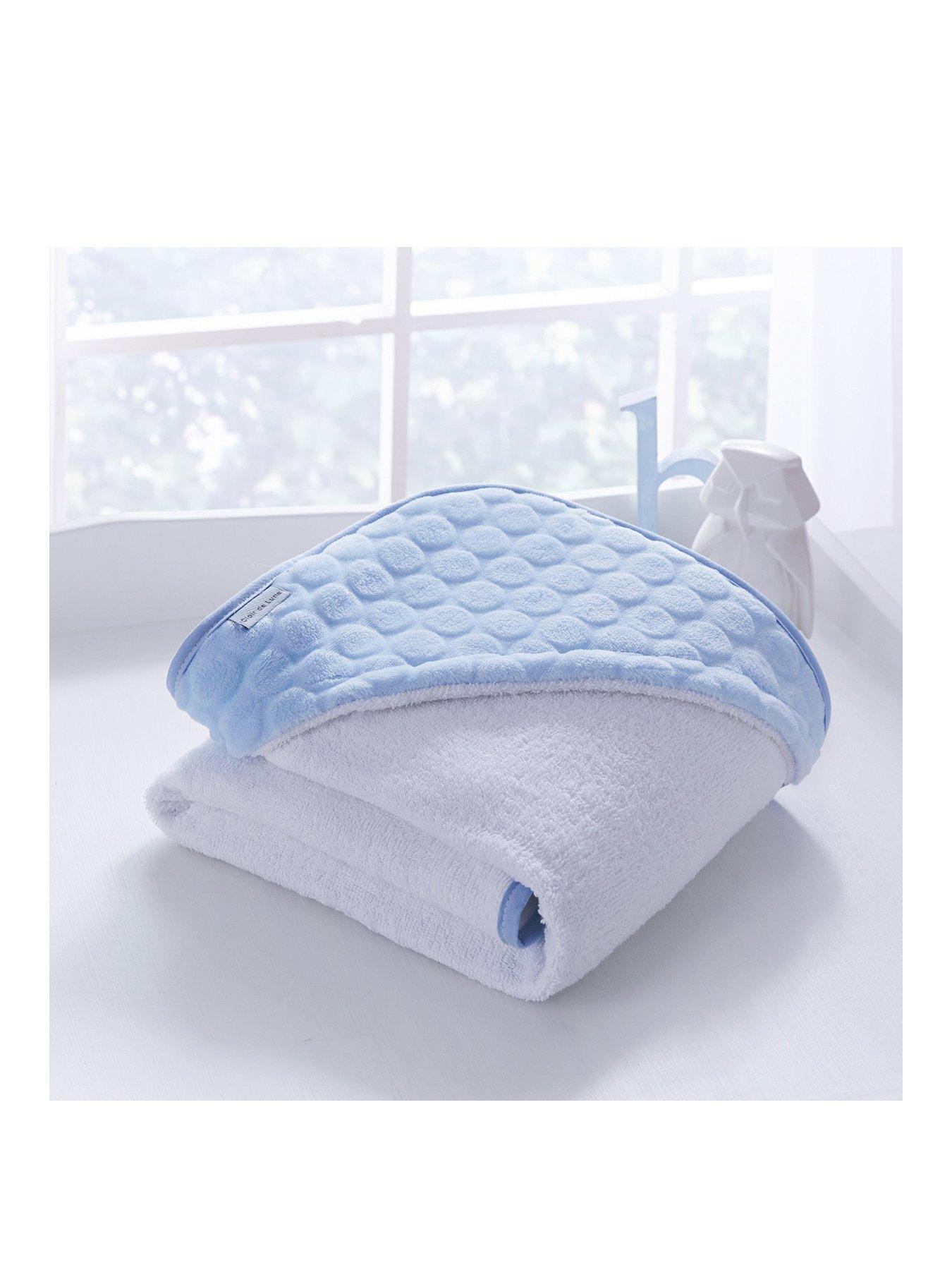 Image 1 of 6 of Clair De Lune Marshmallow Baby Hooded Towel (70 x 70 cm) - Blue
