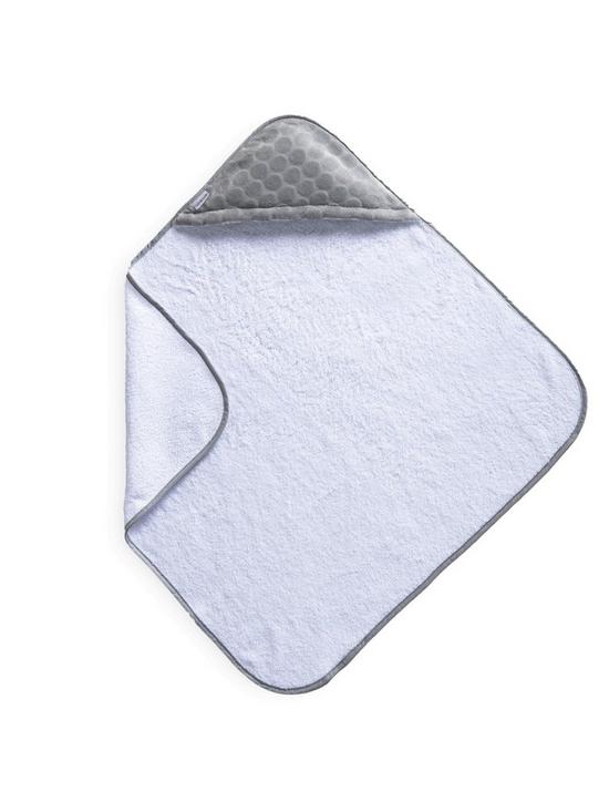 front image of clair-de-lune-marshmallow-hooded-towel-grey
