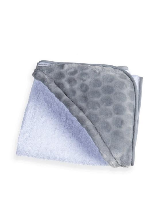 stillFront image of clair-de-lune-marshmallow-hooded-towel-grey