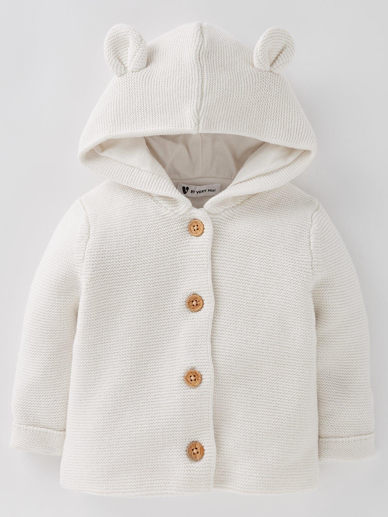 undefined Baby Unisex Lined Cardigan - Ivory