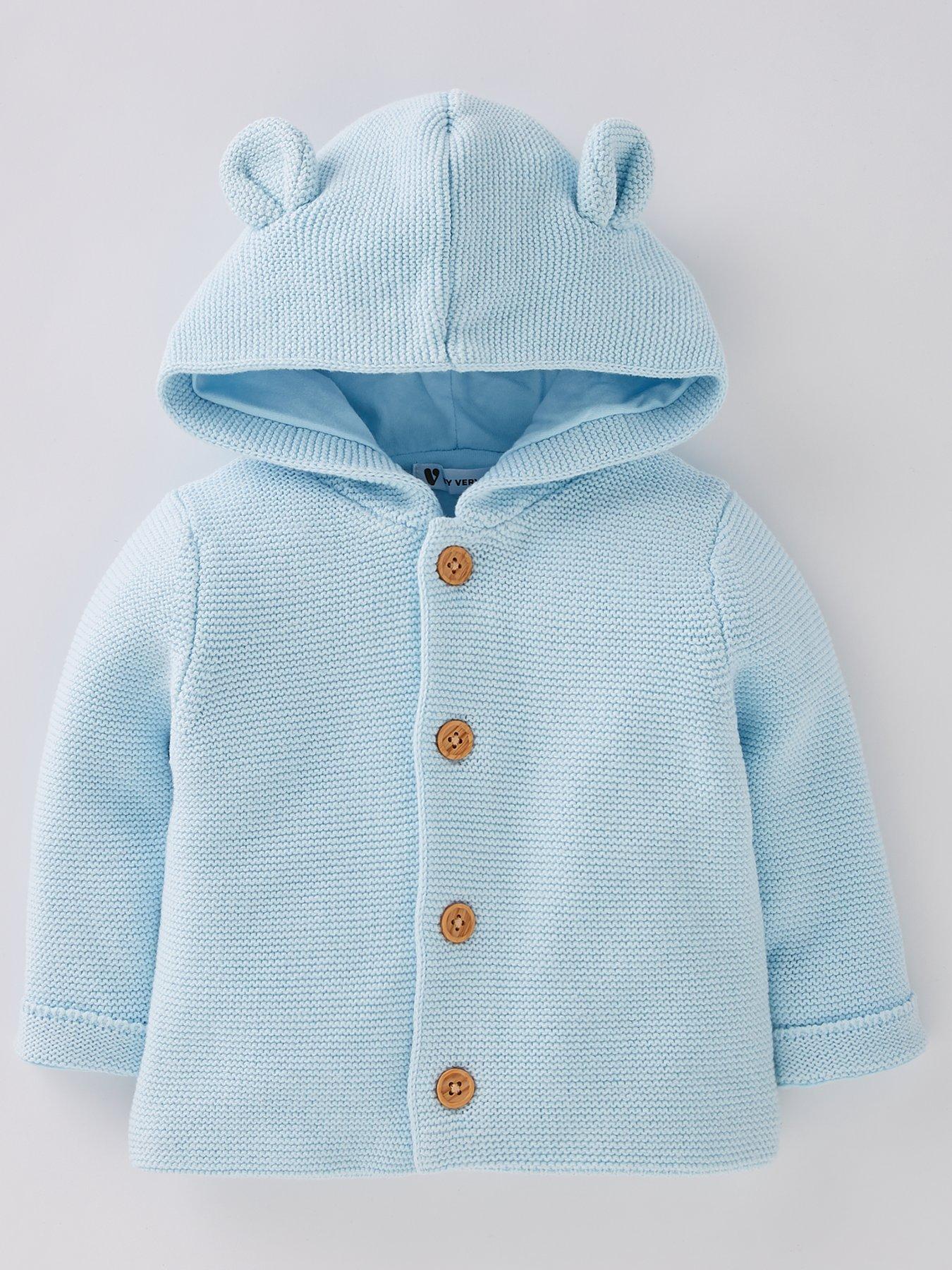 Image 1 of 3 of Mini V by Very Baby Boy&nbsp;Lined Cardigan - Blue&nbsp;