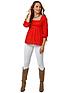  image of joe-browns-square-neck-smock-top-red