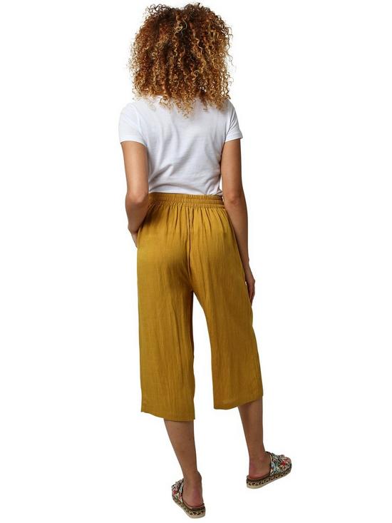 stillFront image of joe-browns-wide-leg-cropped-trousers-ochre