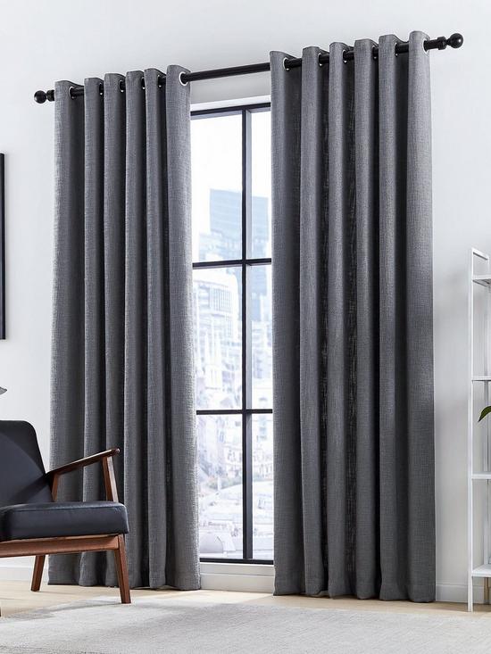 front image of dkny-madison-lined-eyelet-curtains