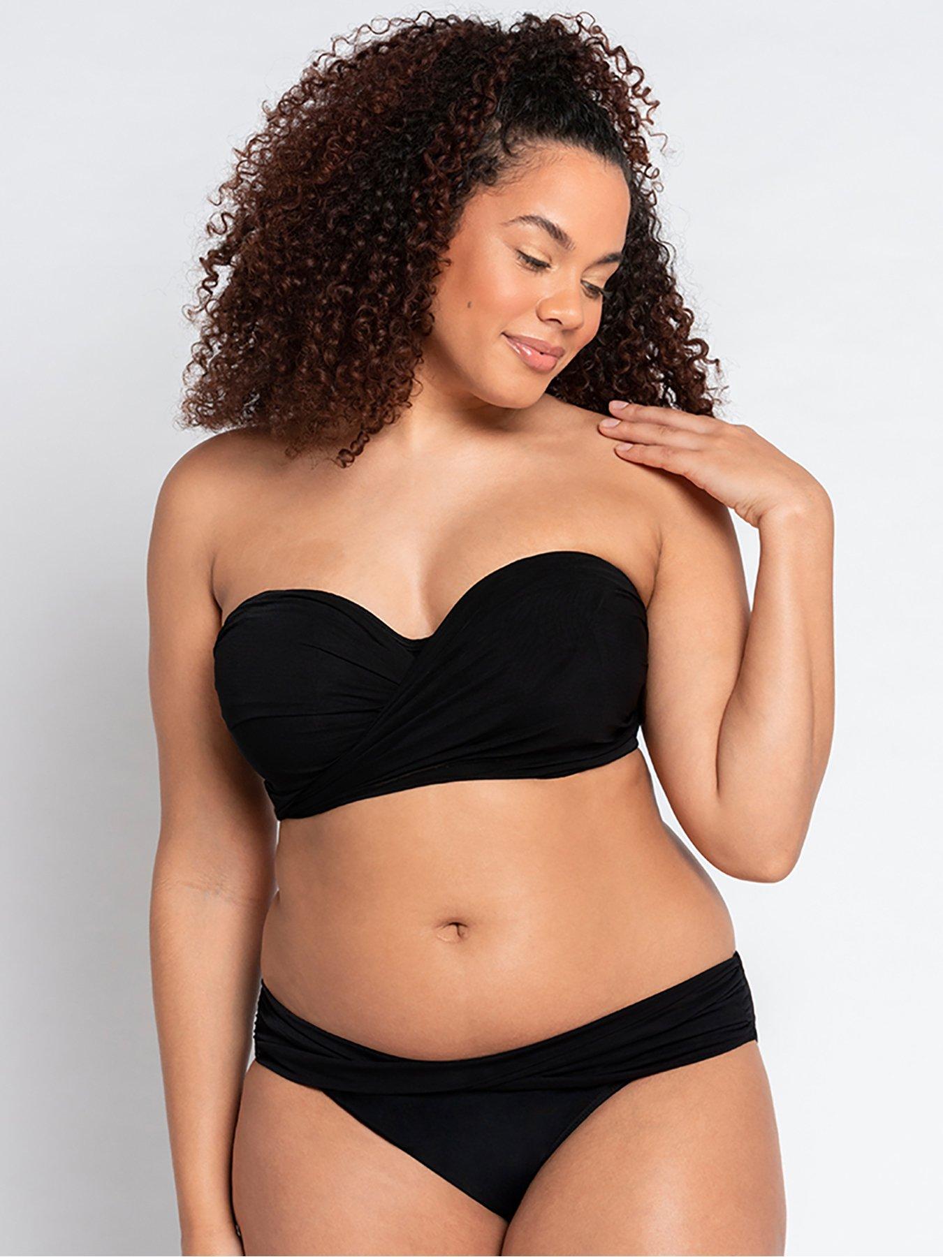 Image 2 of 6 of Curvy Kate Wrapsody Multiway Bikini Top - Black
