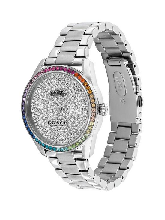 stillFront image of coach-preston-stainless-steel-with-rainbow-crystalnbspbezel-and-pave-dial-watch