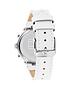  image of tommy-hilfiger-stainless-steel-case-and-white-leather-strap-watch