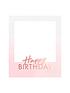  image of ginger-ray-rose-gold-foiled-personalised-happy-birthday-polaroid-frame