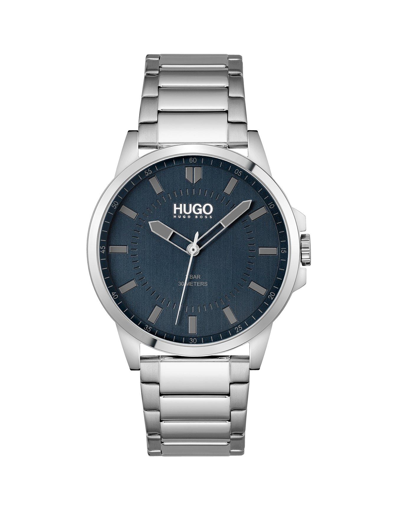 hugo-first-blue-dial-and-stainless-steel-bracelet-gents-watch