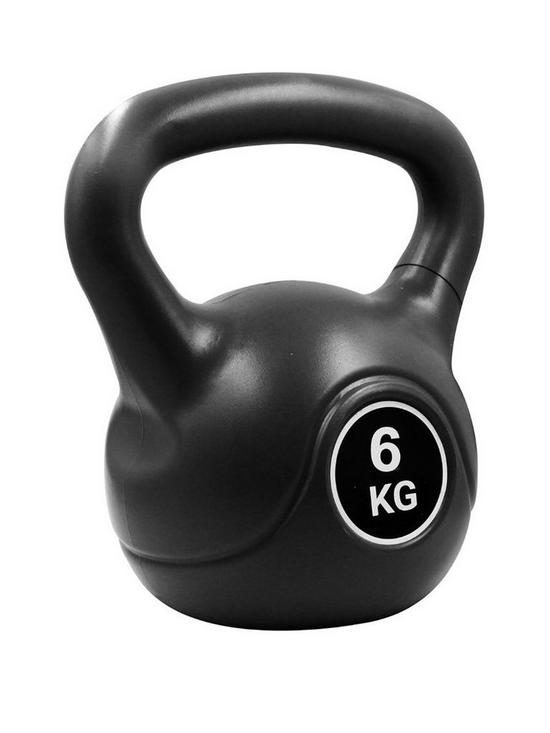 front image of pure2improve-deluxe-kettlebell-with-surface-friendly-protective-coating-6kg