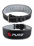 pure2improve-deluxe-padded-leather-and-suede-weight-lifting-belt-mediumfront