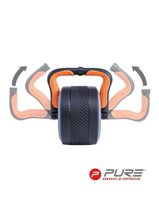 stillFront image of pure2improve-2-in-1-core-training-ab-wheel-amp-kettlebell-3kg