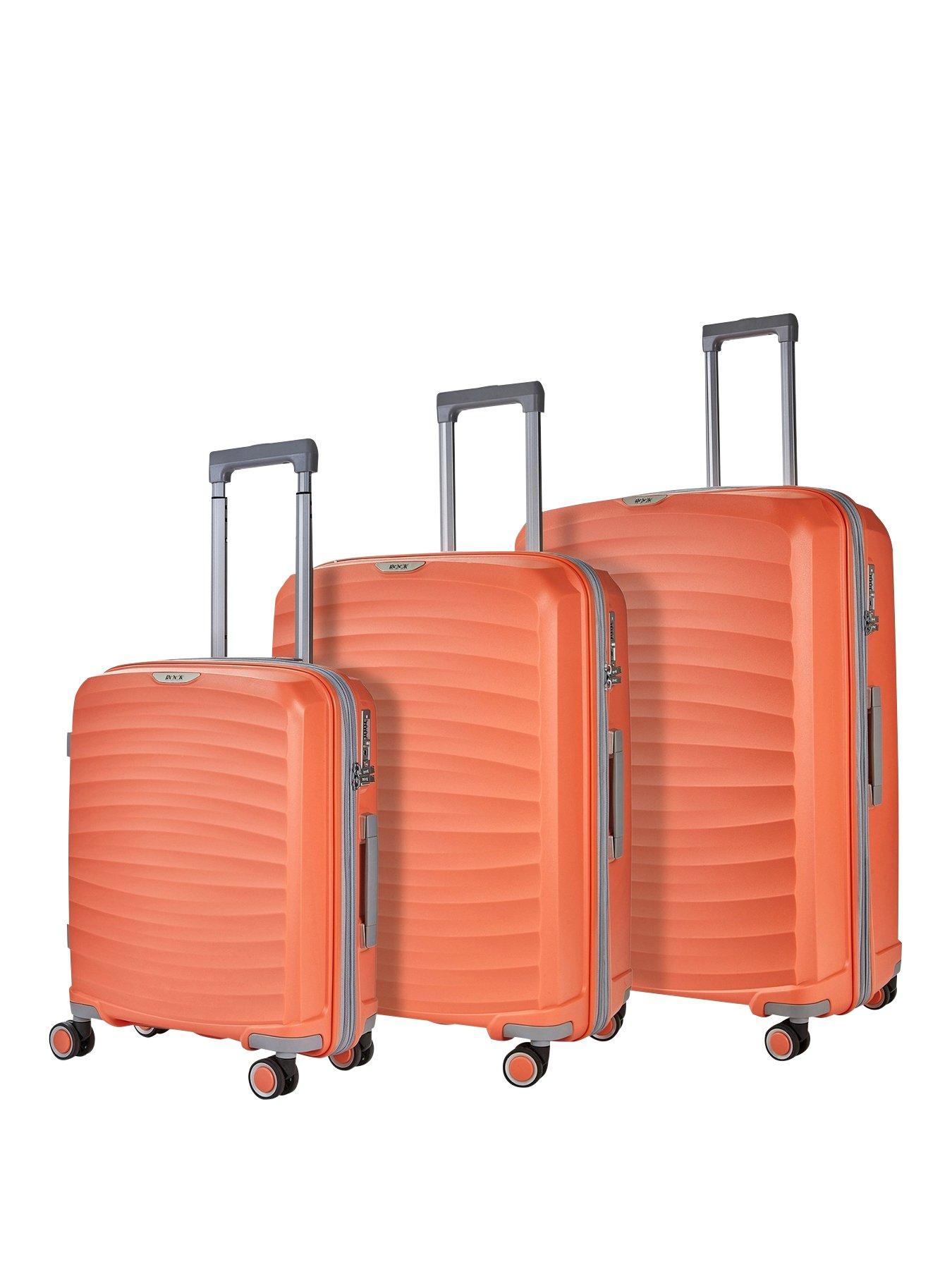 Sunwave 8 Wheel Suitcases 3 piece Set Peach