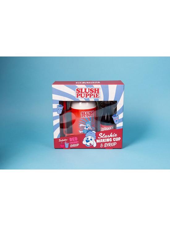 stillFront image of slush-puppie-slushie-making-cup-amp-red-cherry-syrup-gift-set