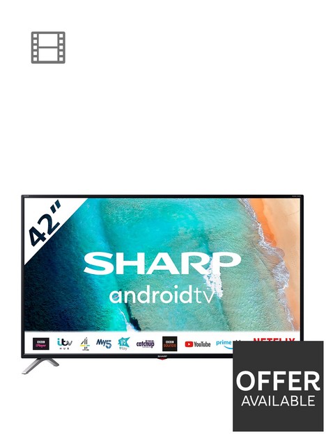 sharp-42ci3k-42-inch-full-hd-android-led-tv-with-google-assistant-and-integrated-chromecast-black