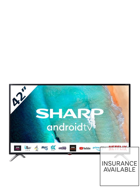front image of sharp-42ci3k-42-inch-full-hd-android-led-tv-with-google-assistant-and-integrated-chromecast-black