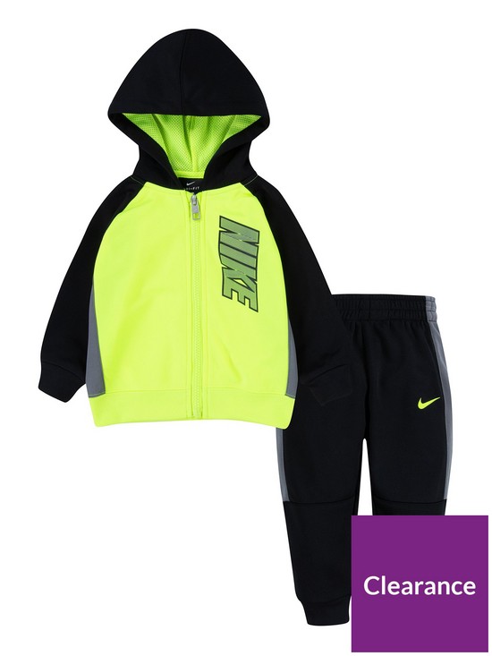 front image of nike-younger-colorblocked-therma-set
