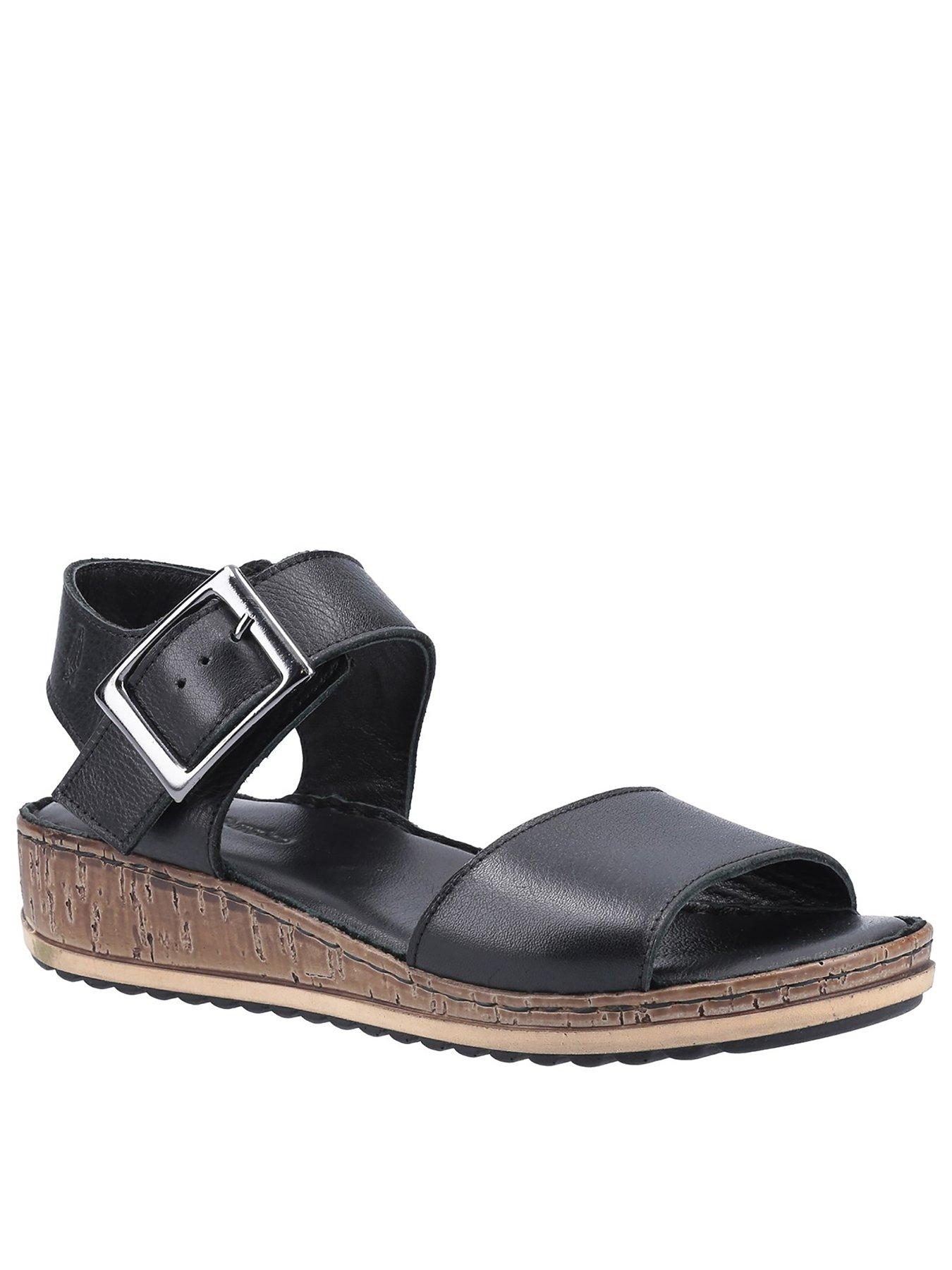 Hush Puppies Ellie Wedge Sandal - Black