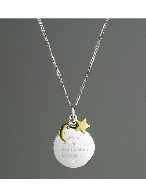 the-love-silver-collection-personalised-sterling-silver-9ct-gold-plated-i-love-you-to-the-moon-and-back-necklace