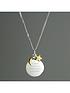  image of the-love-silver-collection-personalised-sterling-silver-9ct-gold-plated-i-love-you-to-the-moon-and-back-necklace