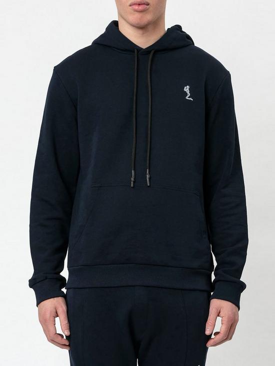 front image of religion-classic-overhead-hoodie-navy