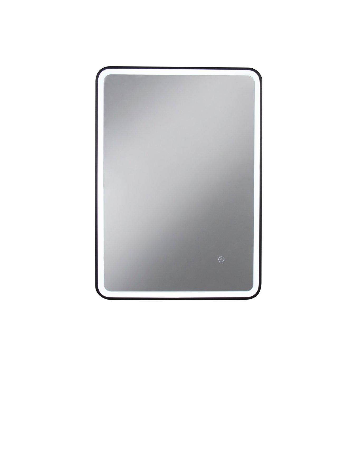  image of croydex-henderson-led-mirror-black-frame
