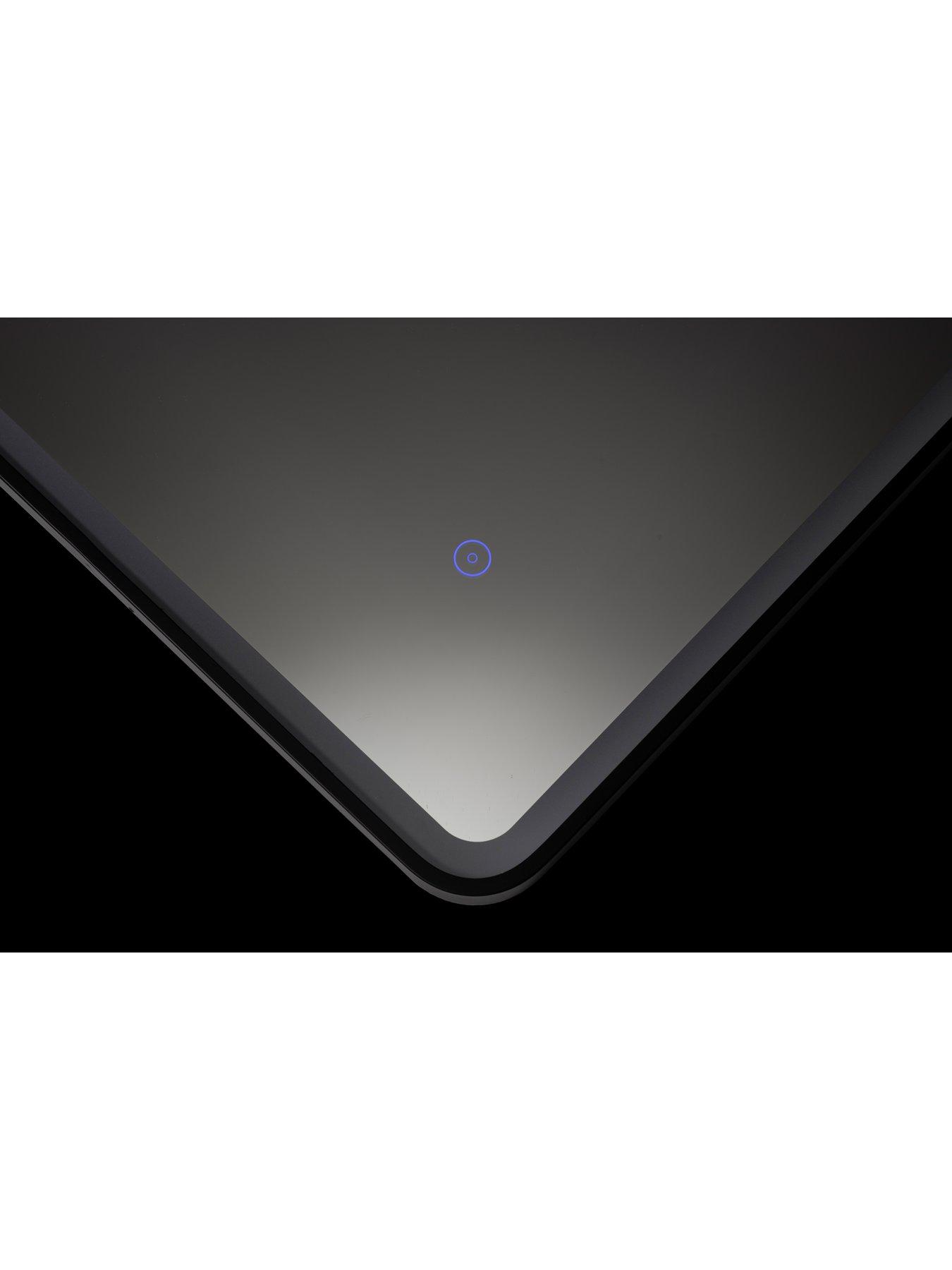  image of croydex-henderson-led-mirror-black-frame