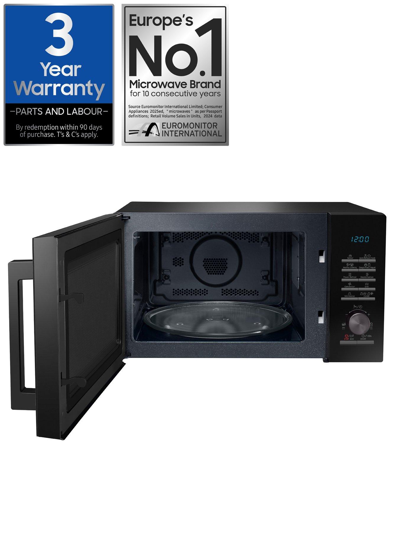  image of samsung-mc28a5125akeu-28-litre-900-watt-combination-microwave-with-smart-humidity-sensor-technology-black